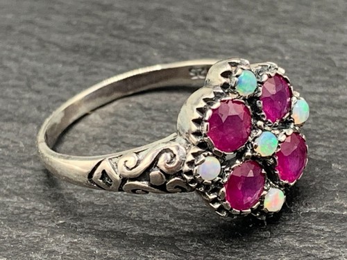 Rubin ring opal - ring,