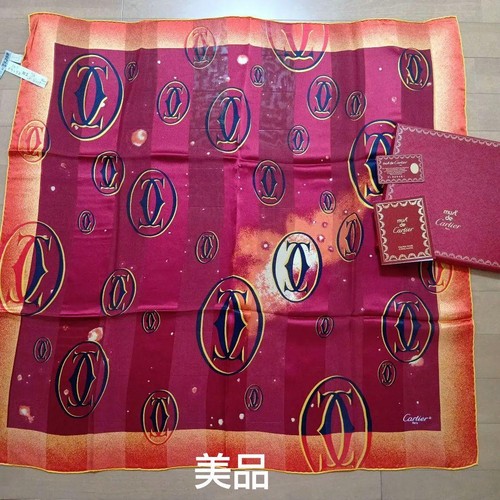 Cartier logo seidentuch - seidentuch, rot