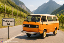 1:18 Schuco - Volkswagen T3a Bus Orange - Ersatzteile - Spare Parts