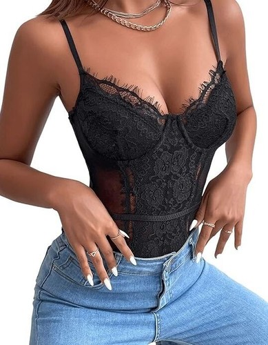 Damen spitzenbody top - damen,