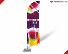 Beachflag slush eis werbefahne - beachflag,