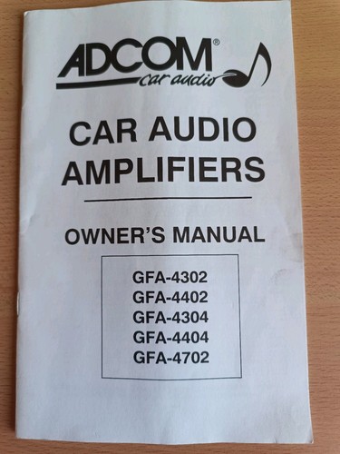 Adcom car audio amplifiers - car,