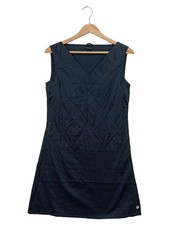 SKUNKFUNK Freizeitkleid Damen M Schwarz Gesteppt Strukturmuster Midikleid