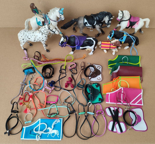Schleich pferde mit - mit, zubehör