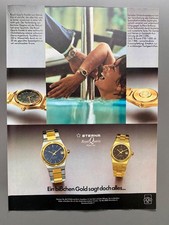 Eterna Royal Quartz KonTiki Ein bißchen Gold... 1978 Vintage Ad Werbung Reklame