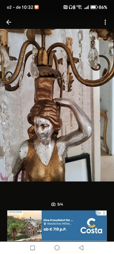 Venezianische antike stehlampe - venezianische,