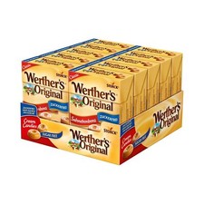 Werther's Original – 10 x 42g Box – Zuckerfreie Sahnebonbons mit leckerem Karame