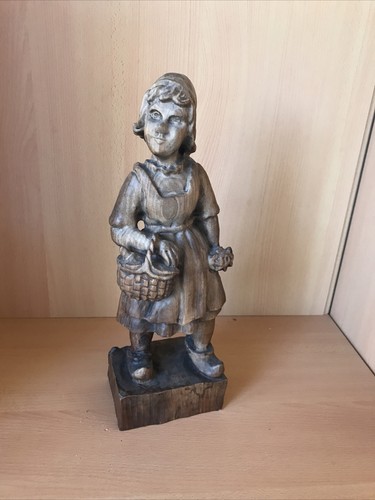 Holzoptik figur mädchen - figur,