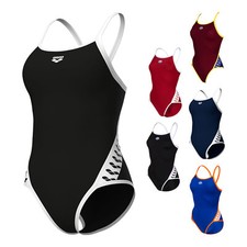 Arena Damen Badeanzug Einteiler One Piece Arena Icons Super Fly Back Solid