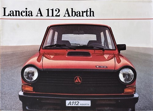Lancia a112 abarth prospekt - abarth,