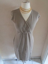 Tunika Kleid Fein Strick Taupe