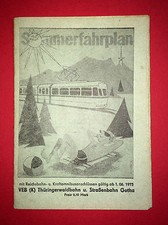 Fahrplan Sommerfahrplan 1975