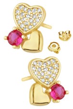 Herz Ohrringe 925 Sterling