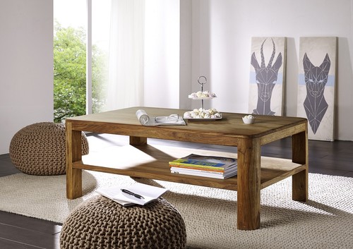 Couchtisch massivholz 118x70cm - couchtisch,