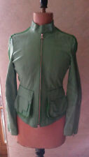 "ORWELL" Lederjacke, Lammnappa, hellgrün mit Reißverschluss,  Gr. 34/36