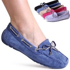 Damenschuhe Velours Mokassins