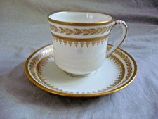 Frank Haviland Limoges Art Deco edle Mokkatasse Goldmalerei Lorbeerranke