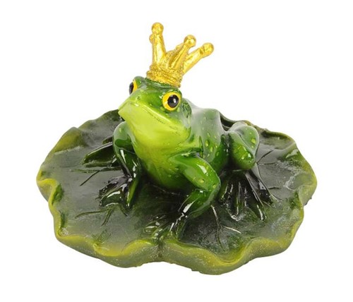 Frosch könig auf blatt - frosch,