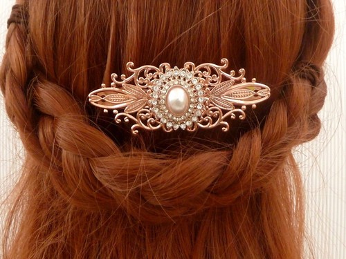 Funkelnde haarspange mit - funkelnde,