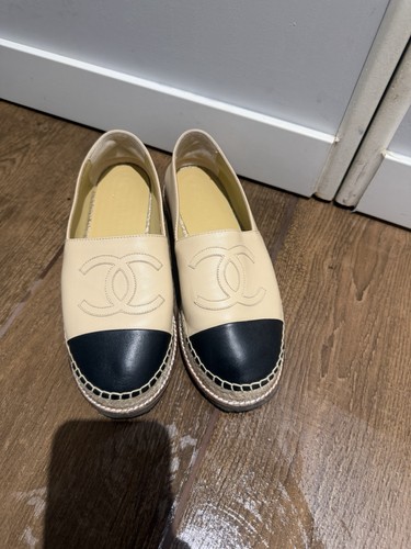 Chanel espadrilles canvas ecru - espadrilles,