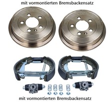 Polo 9N 9N3 Bremstrommel Set