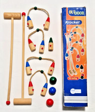 Outdoor Krocket 10-teilig aus Holz | für Kinder | Spielzeug für Draußen