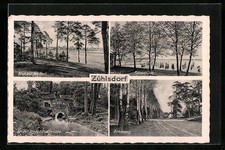 Zühlsdorf, Ansichtskarte, Rahmer See, Briese Schlagbrücke, Birkenweg 