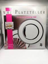 WMF - Platzteller - 2 Teller - Edelstahl - ⌀ 33cm - Top Zustand - m. Deckchen