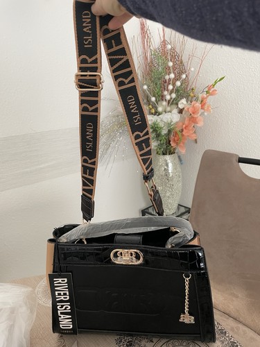 Damen lack handtasche - lack,