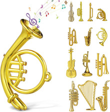 14-Teiliges Mini Musikinstrumente Set Weihnachtsbaumdeko Instrumente Aus Acryl K