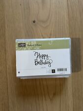 Stampin Up! Einzelstempel Happy Birthday Geburtstag Sizzix Big Shot
