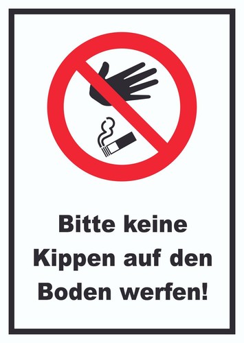 Bitte keine kippen auf den - bitte,