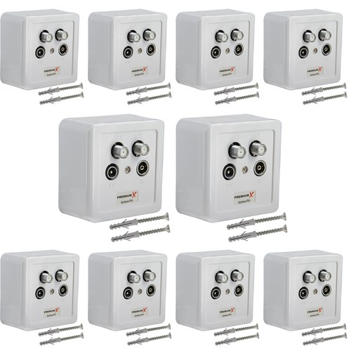 10x px4 sat antennendose - 10x,