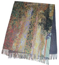 Langer Schal mit Malerei