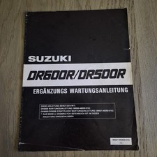 Werkstatthandbuch Nachtrag Suzuki Motorrad DR600R / DR500R  04/1986