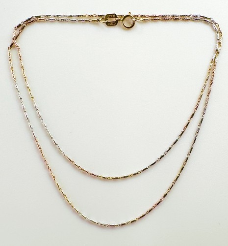 750 goldkette tricolor - 750,