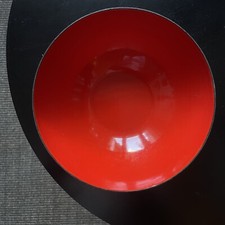 TORBEN ORSKOV Schale KRENIT Herbert Krenchel 15,5 cm Rot Emaille 60er