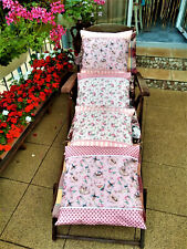 Kissen Sofakissen Vögel Rosen Dekokissen Neu ca 45x45 cm Handarbeit 4x Muster