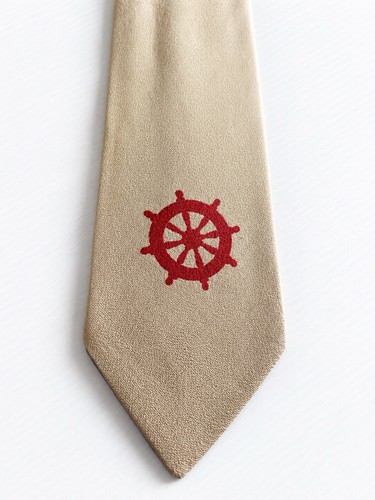 Krawatte vintage beige nautica - krawatte,