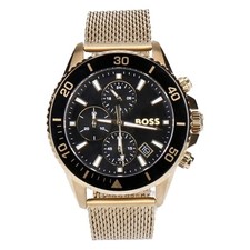Hugo Boss Admiral Herren Quarzuhr goldfarben 