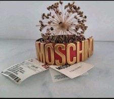 Moschino Gürtel Red Gold Gr