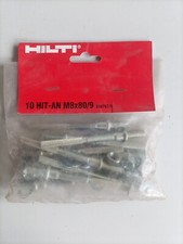 10 Stk. HILTI Ankerstange  HIT-AN M8x80/9 Klebeanker Schwerlastbozen