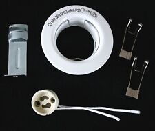 *UNBENUTZT* SET - RAHMEN für EINBAUSTRAHLER MIT FASSUNG LED GU10 + ZUBEHÖR WEISS