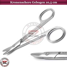 Kronenschere gebogen 10,5 cm Beebee chirurgisch OP Micro Kronen Zahnschere