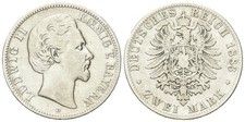 Bayern - Ludwig II. - 1864-1886 - 2 Mark 1883 - J.41