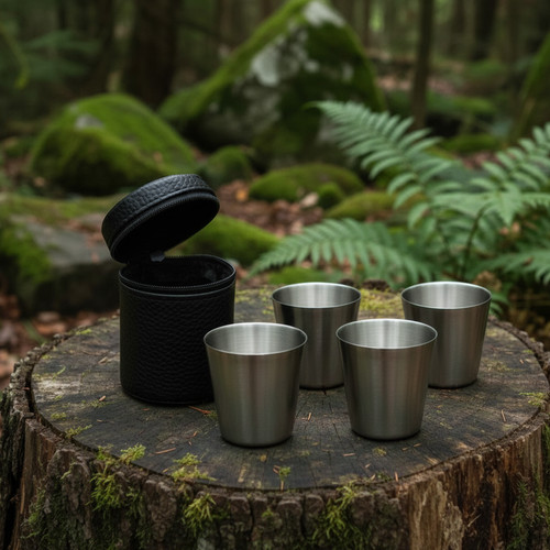 Schnapsbecher edelstahl set - edelstahl,