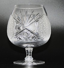 Bohemia Kristallglas Cognacglas 12 cm Edel Geschliffen Vintage 90er