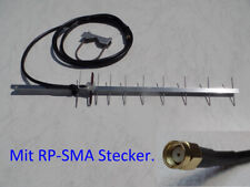 2,4 GHz WLAN Yagi Richtantenne Antenne 10 Elemente 14,5 dBi 2m Kabel RP-SMA St.