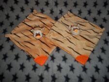 ♥ 2x SCHMUSETUCH ♥ KIK ERGEE ♥ TIGER ♥ KUSCHELTUCH ♥ BEIßECKE ♥ ORANGE BRAUN ♥