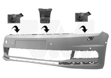 VAN WEZEL Stoßstange Stoßfänger für VW Touran (5T1) Grundiert Glatt 5819577